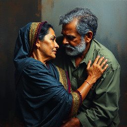 Dheeraj, a desperate maid aged 45 sexually unsatisfied with her husband who can't give her child even after many years of marriage and depending upon her for money is attracted to her landlord Vijay aged 56 , a healthy and prosperous man but can't dared to express her feelings.  Vijay is unmarried still is also attracted to Dheeraj but also couldn't find way to get in touch with her. But at one cold and dark night all barriers shattered & they have physical intimacy after many years.