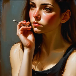Paint a female TOEFL class teacher.