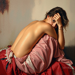 woman assise sur une fusé rouge et blanche
